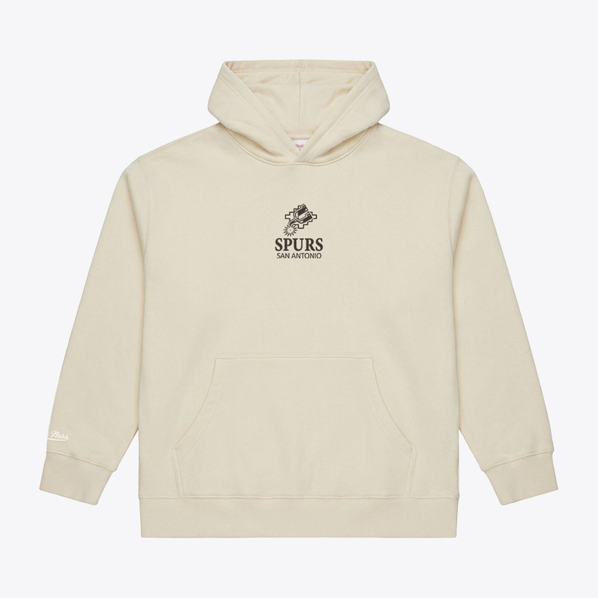 Mitchell & Ness Men's Cream San Antonio Spurs Core Fleece Hoodie - Cream