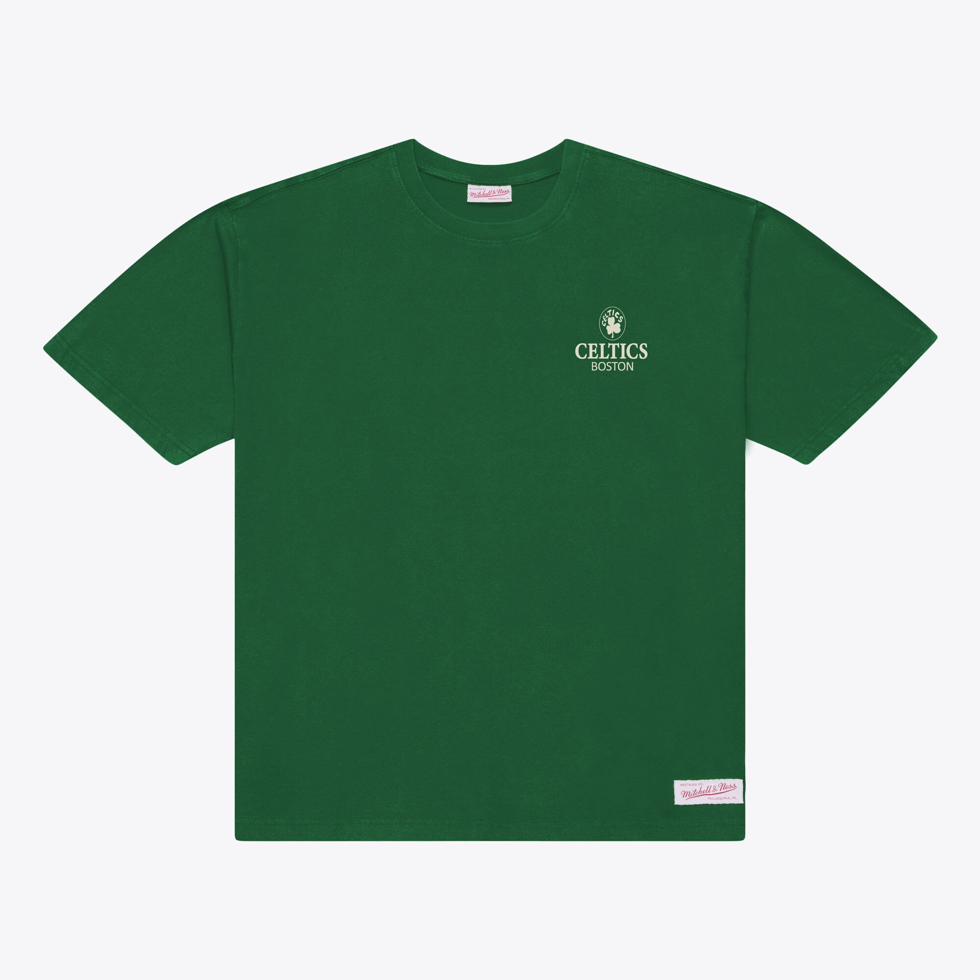 Men's Mitchell & Ness  Kelly Green Boston Celtics Core Essentials T-Shirt