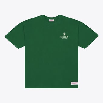 Men's Mitchell & Ness  Kelly Green Boston Celtics Core Essentials T-Shirt