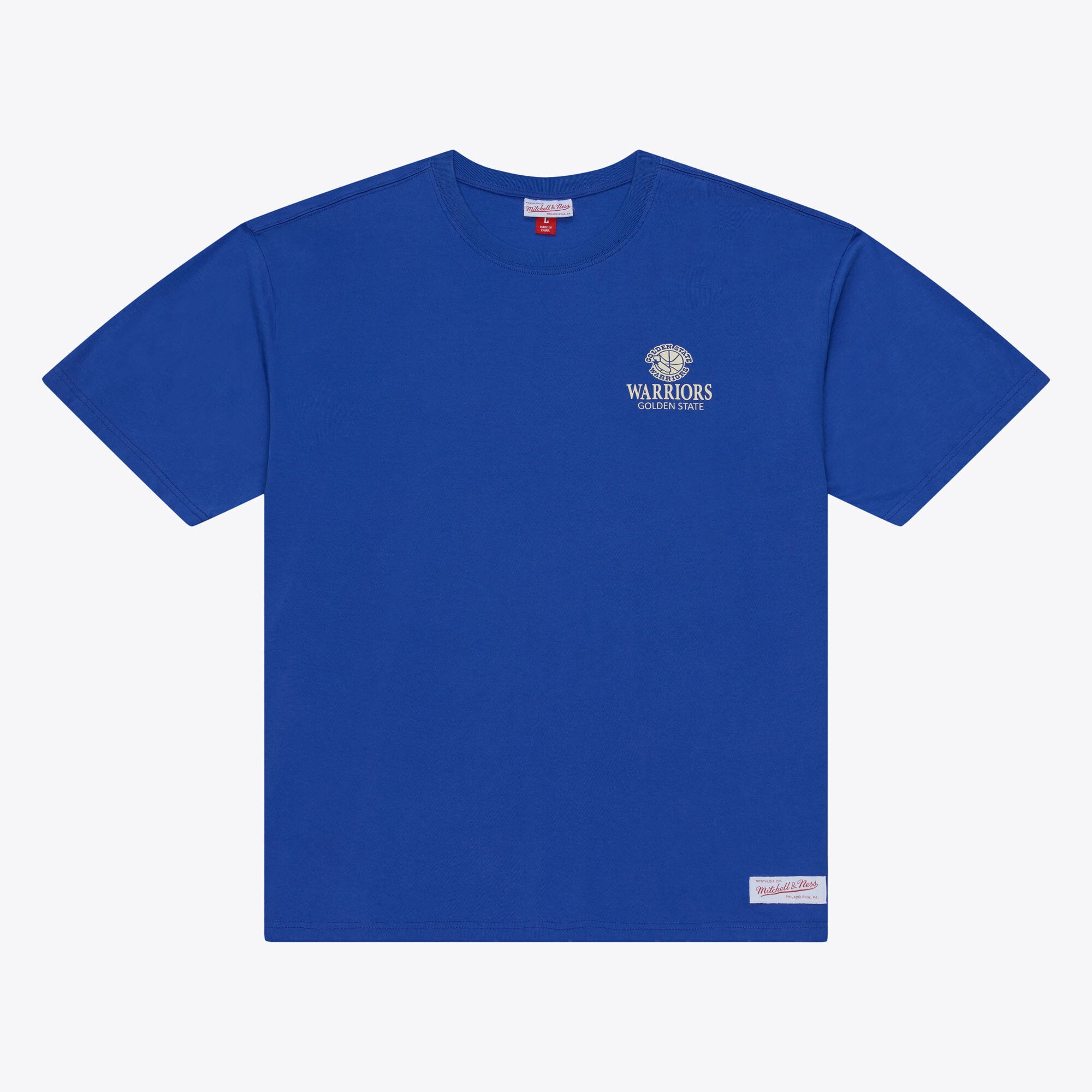 Men's Mitchell & Ness Royal Golden State Warriors Core Essentials T-Shirt