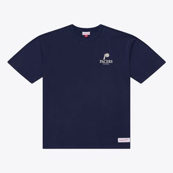 Men's Mitchell & Ness  Navy Indiana Pacers Core Essentials T-Shirt