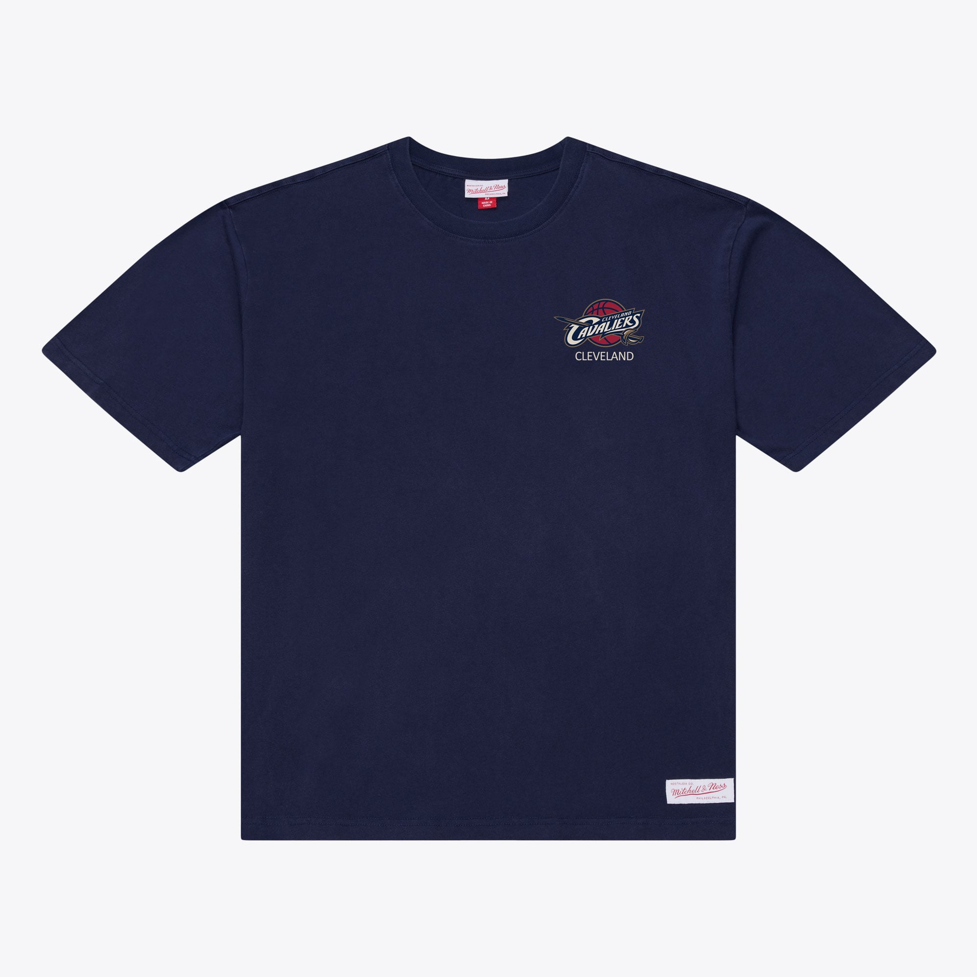Men's Mitchell & Ness Navy Cleveland Cavaliers Core Essentials T-Shirt