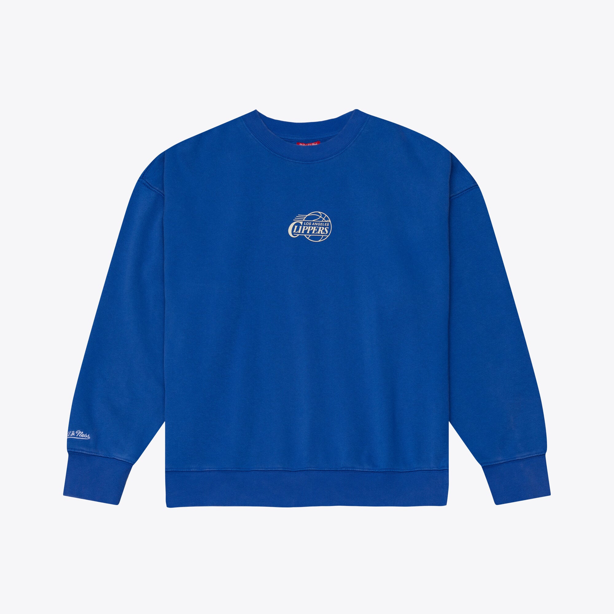 Felpa da donna Mitchell & Ness Royal LA Clippers Core Essentials Micro Logo in pile