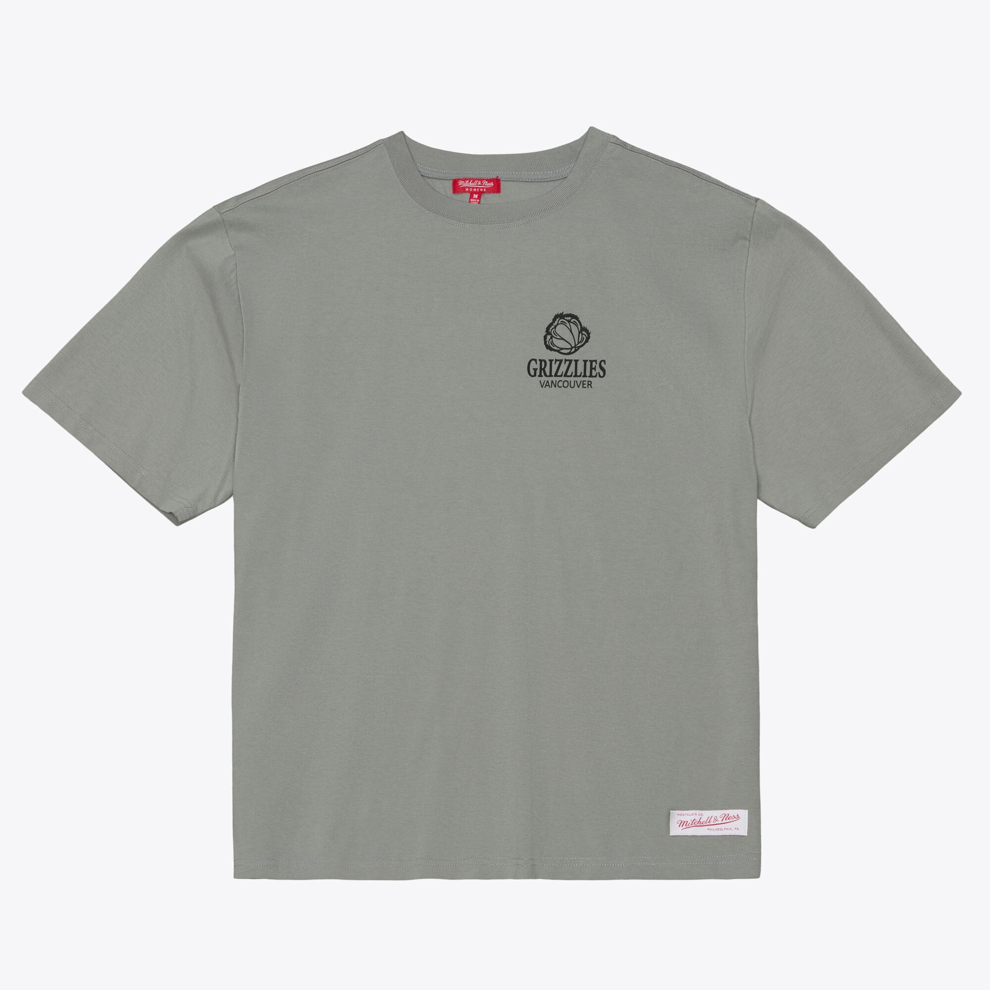 Women's Mitchell & Ness  Gray Vancouver Grizzlies Core Essential T-Shirt