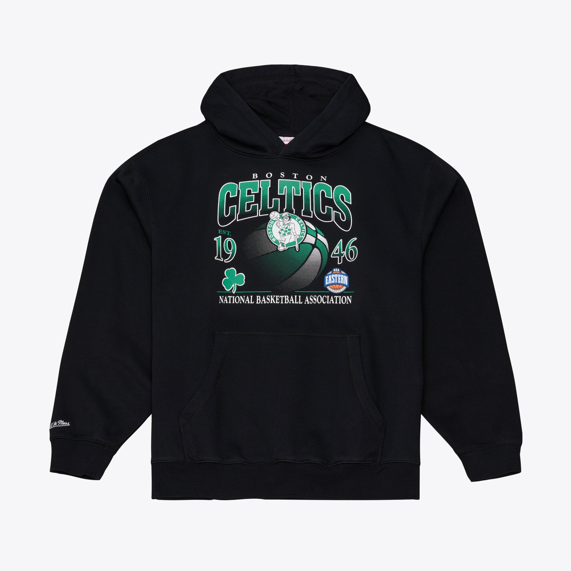 Men's Mitchell & Ness Black Boston Celtics Street Graphics Hoodie