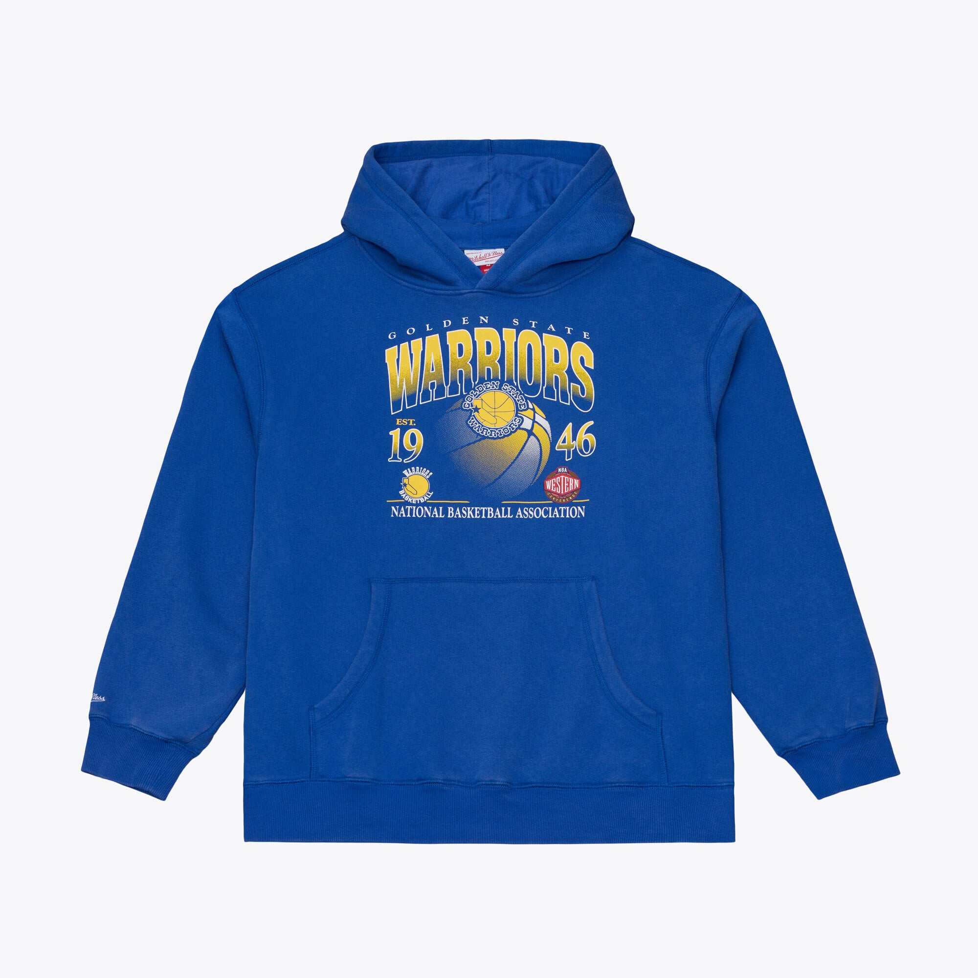Men's Mitchell & Ness Royal Golden State Warriors Street Graphics Hoodie