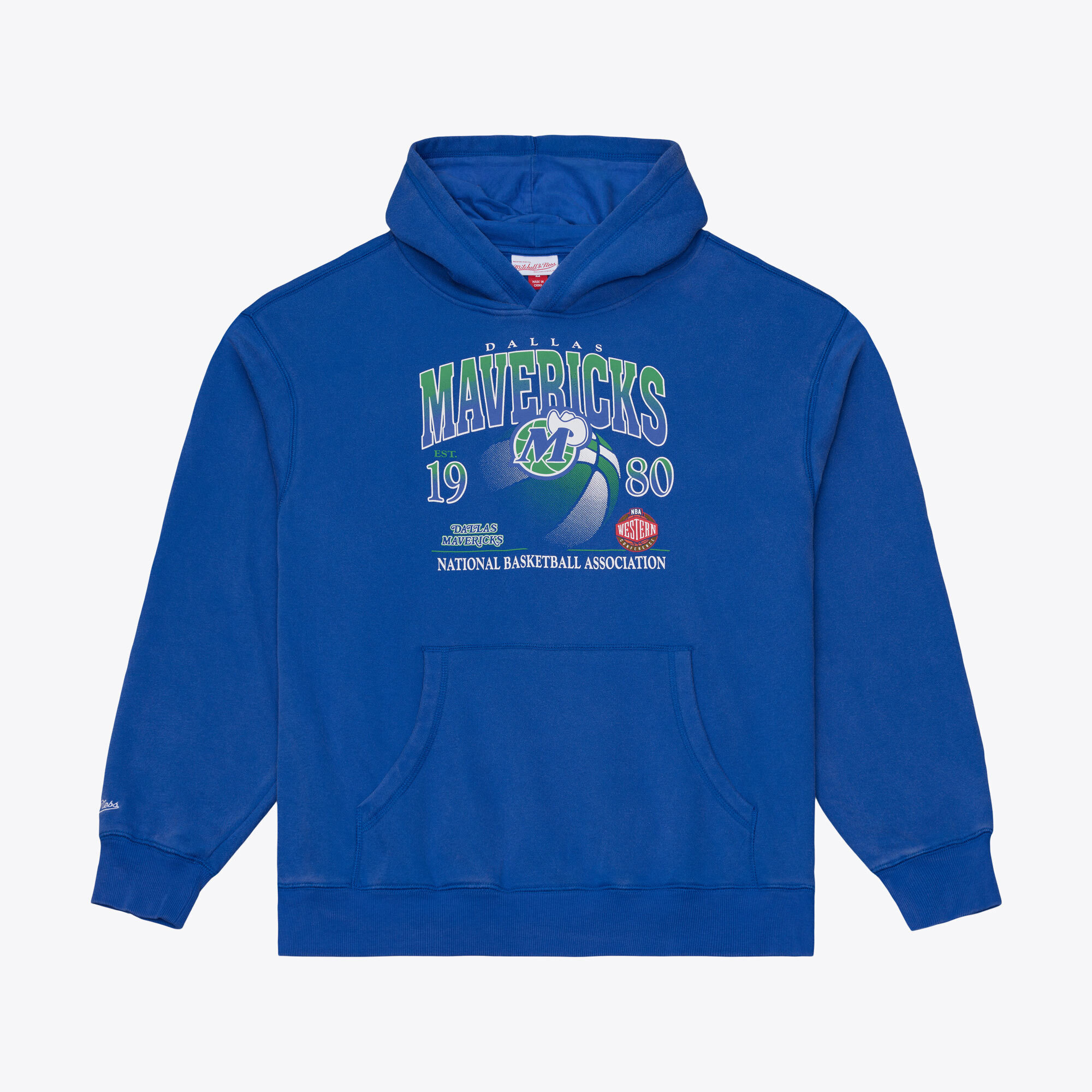 Men's Mitchell & Ness Royal Dallas Mavericks Street Graphics Hoodie