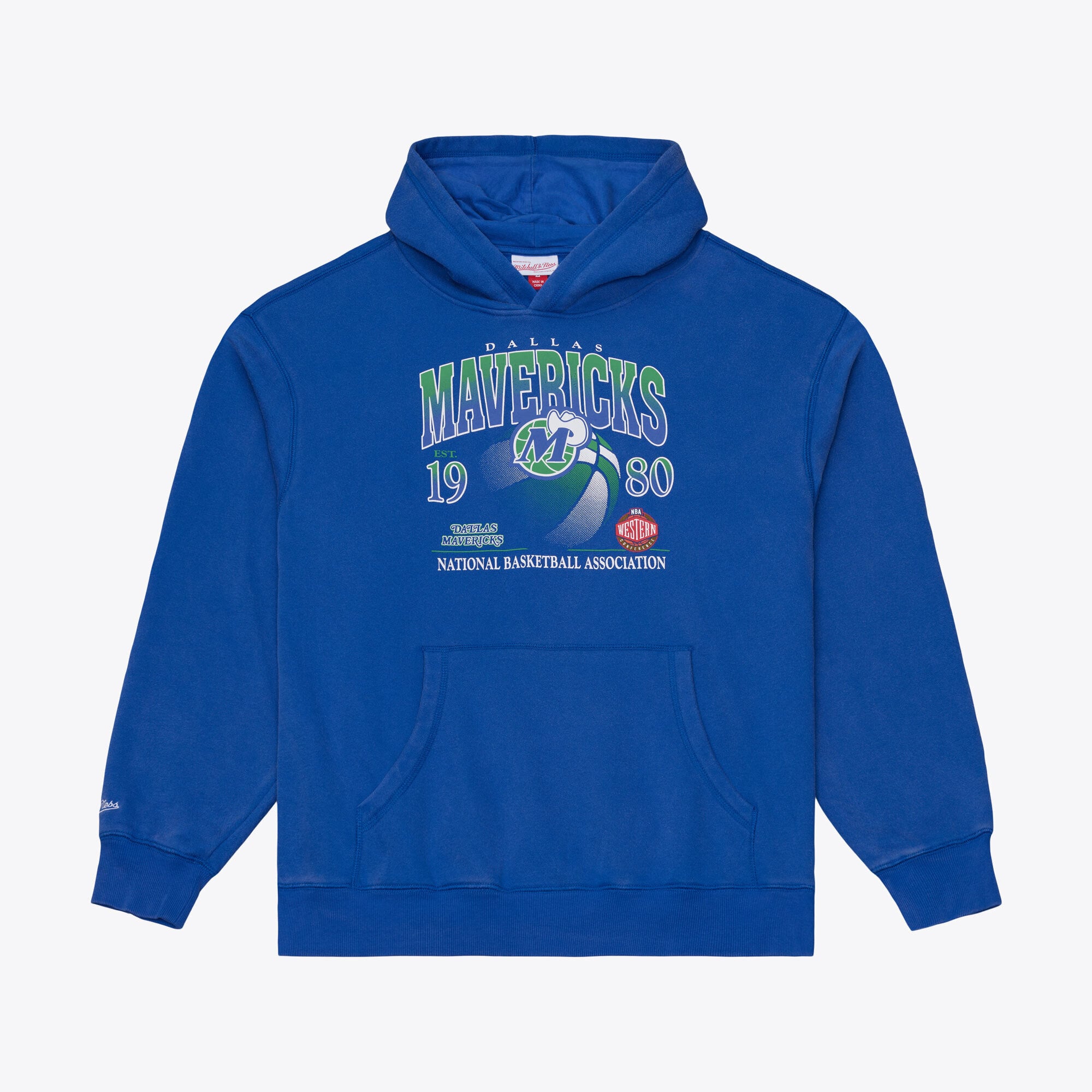 Men's Mitchell & Ness  Royal Dallas Mavericks Street Graphics Hoodie