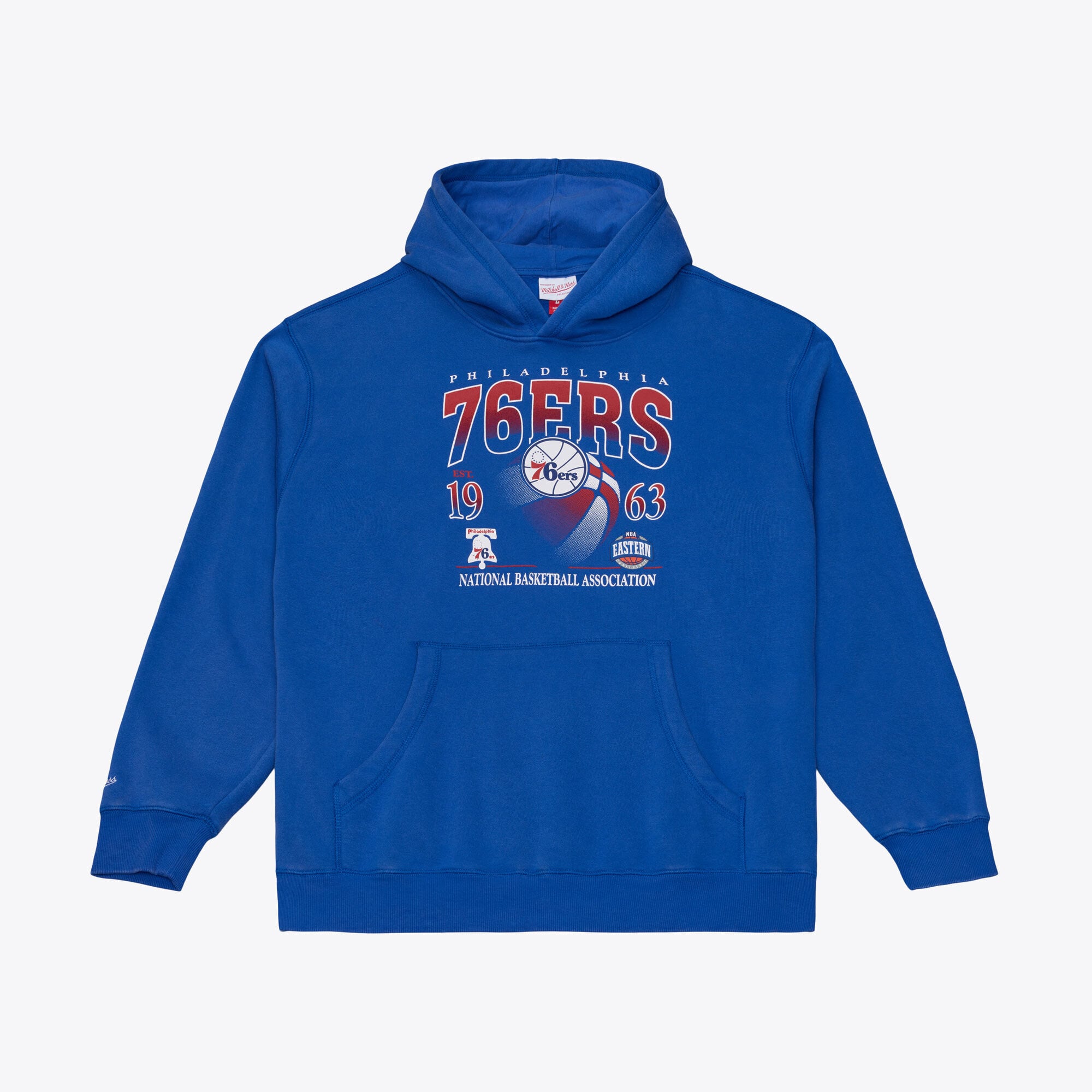 Men's Mitchell & Ness  Royal Philadelphia 76ers Street Graphics Hoodie