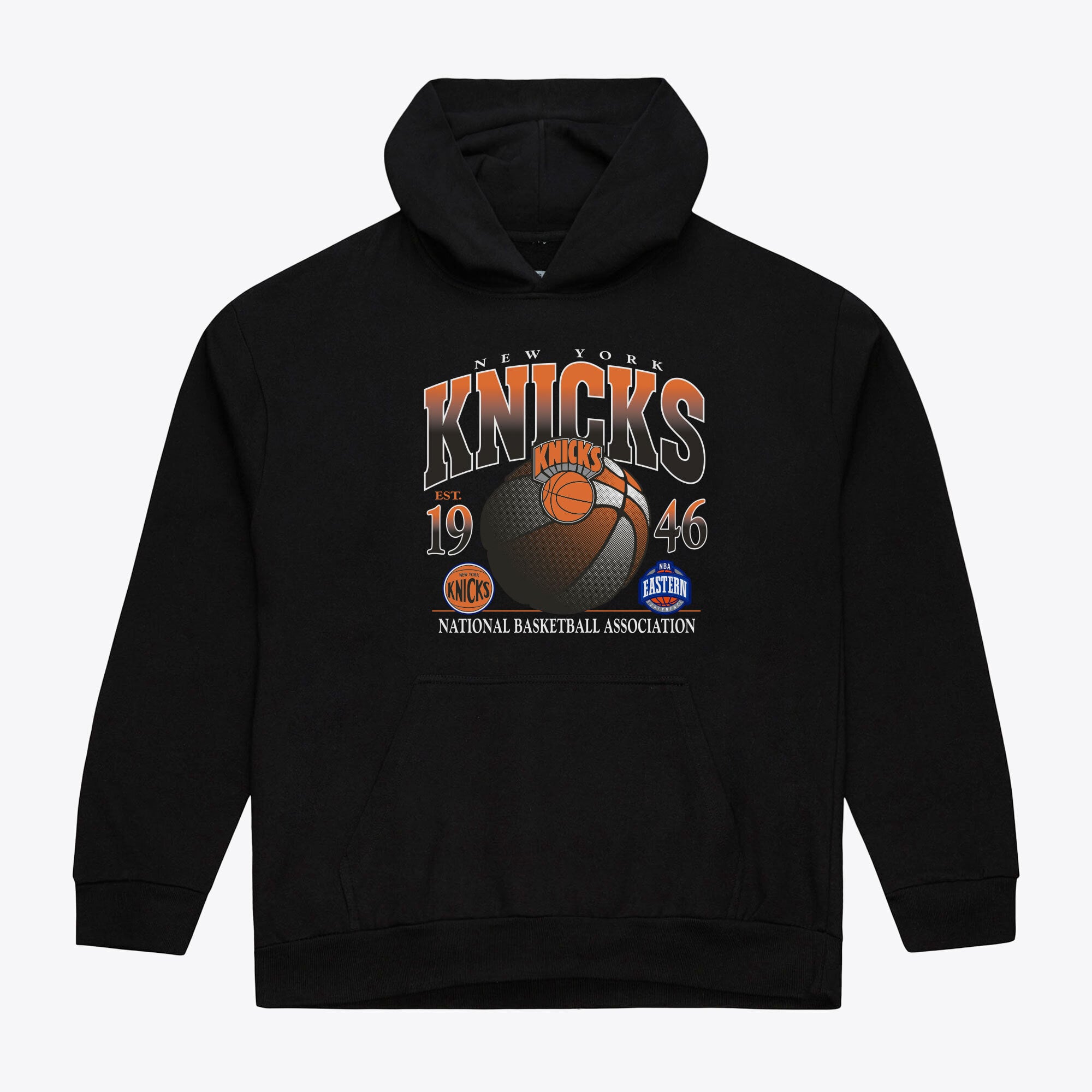 Men's Mitchell & Ness Black New York Knicks Street Graphics Hoodie