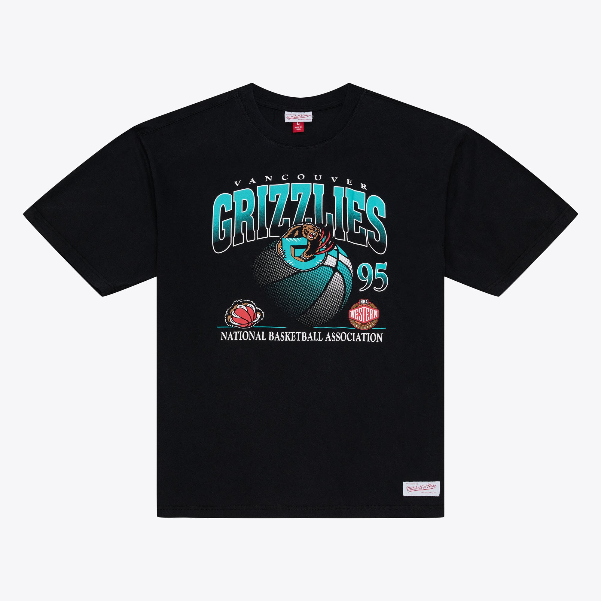 Men's Mitchell & Ness  Black Vancouver Grizzlies Core Graphic T-Shirt