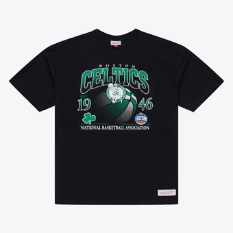 Men's Mitchell & Ness  Black Boston Celtics Core Graphic T-Shirt