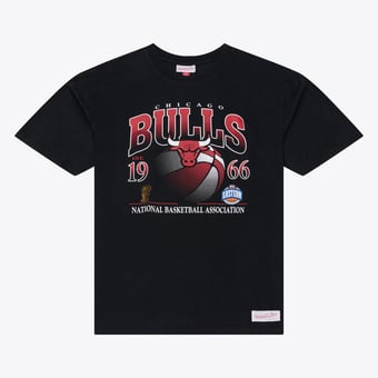 Men's Mitchell & Ness  Black Chicago Bulls Core Graphic T-Shirt