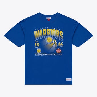 Men's Mitchell & Ness  Royal Golden State Warriors Core Graphic T-Shirt