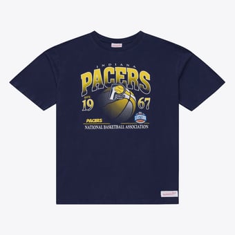 Men's Mitchell & Ness  Navy Indiana Pacers Core Graphic T-Shirt