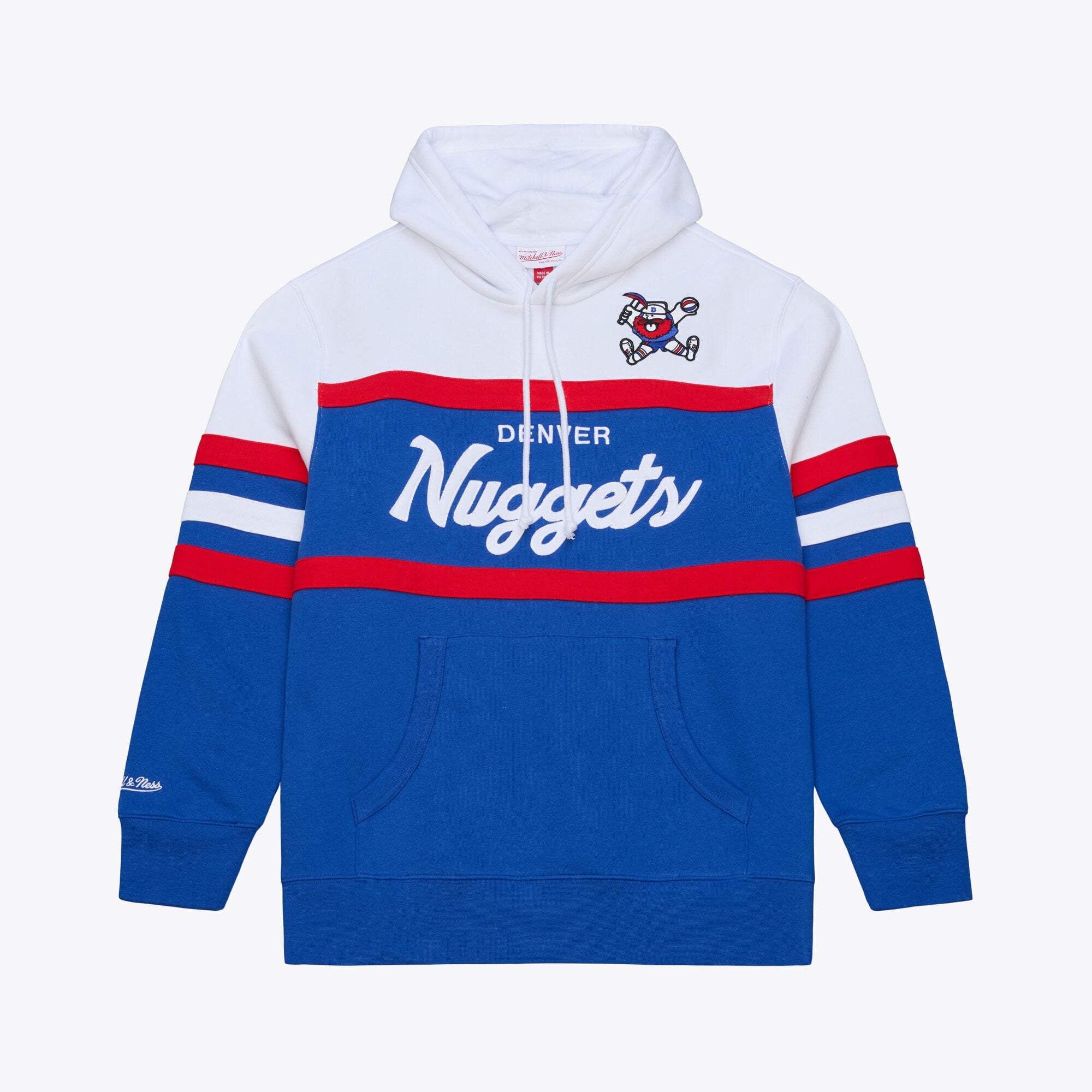 Men's Mitchell & Ness  Royal Denver Nuggets Head Coach Hoodie