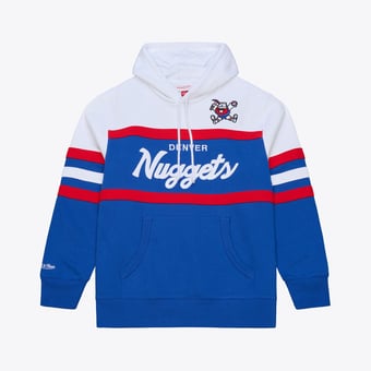 Men's Mitchell & Ness  Royal Denver Nuggets Head Coach Hoodie