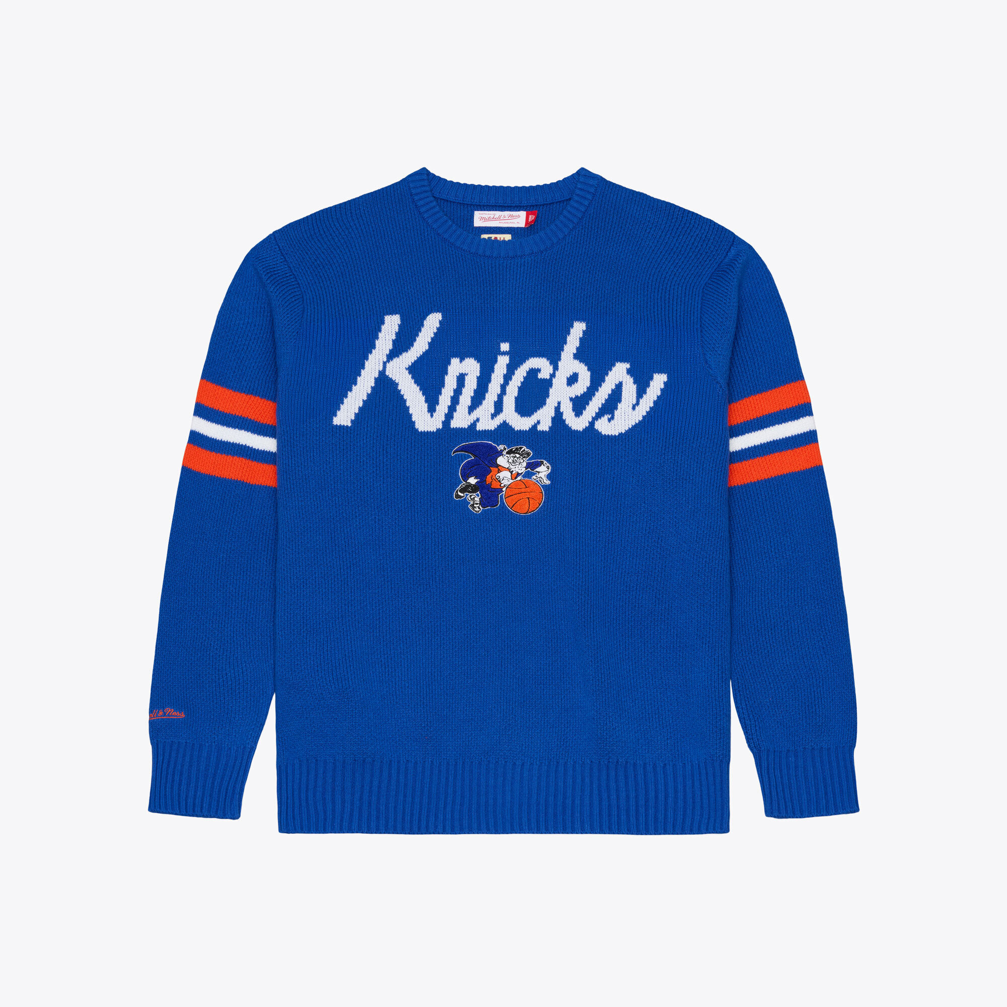 Men's Mitchell & Ness  Blue New York Knicks Head Coach Sweater