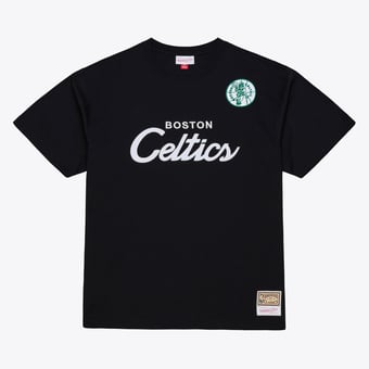 Men's Mitchell & Ness  Black Boston Celtics Head Coach T-Shirt