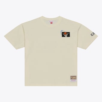Men's Mitchell & Ness  Oatmeal Cleveland Cavaliers Heritage Hues Oversized T-Shirt