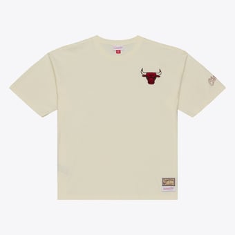 Men's Mitchell & Ness  Oatmeal Chicago Bulls Heritage Hues Oversized T-Shirt