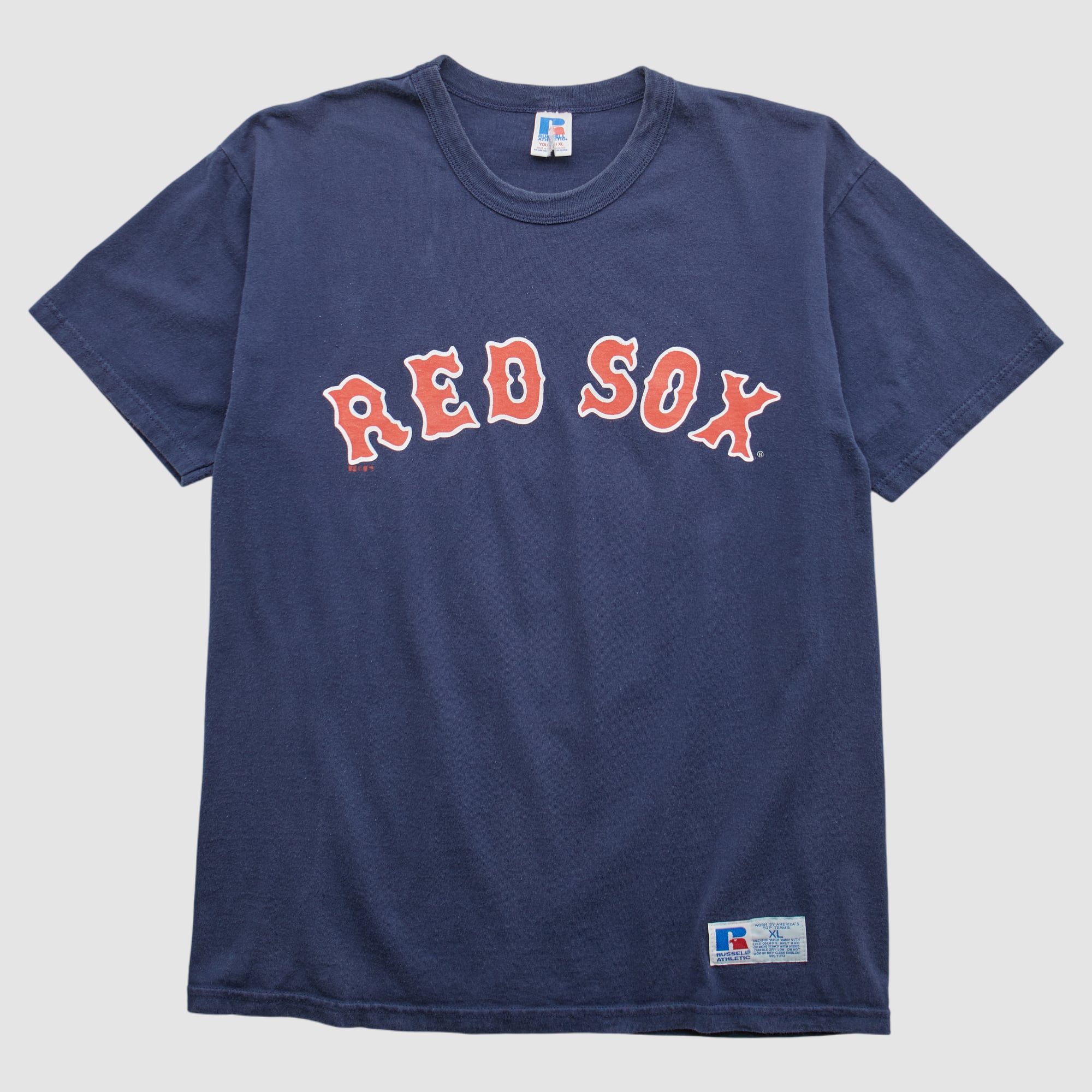 Boston Red Sox Russell 2000s T-shirt - Navy - S by Fanatics Real Vintage