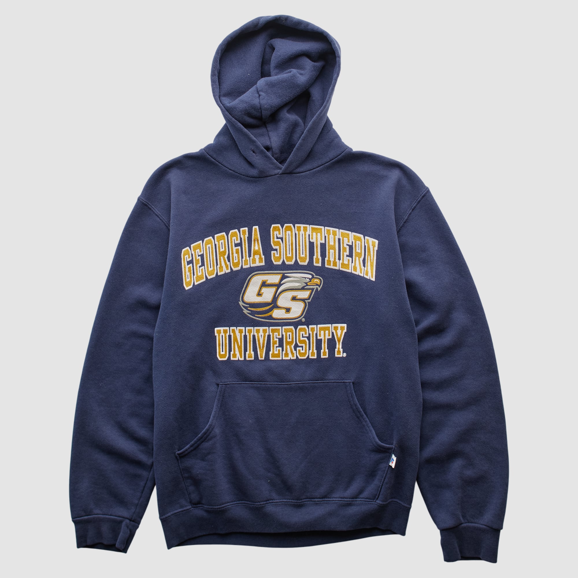 Georgia Southern Eagles Russell 2000s Hooded Pullover Sweatshirt - Navy - XS by Fanatics Real Vintage