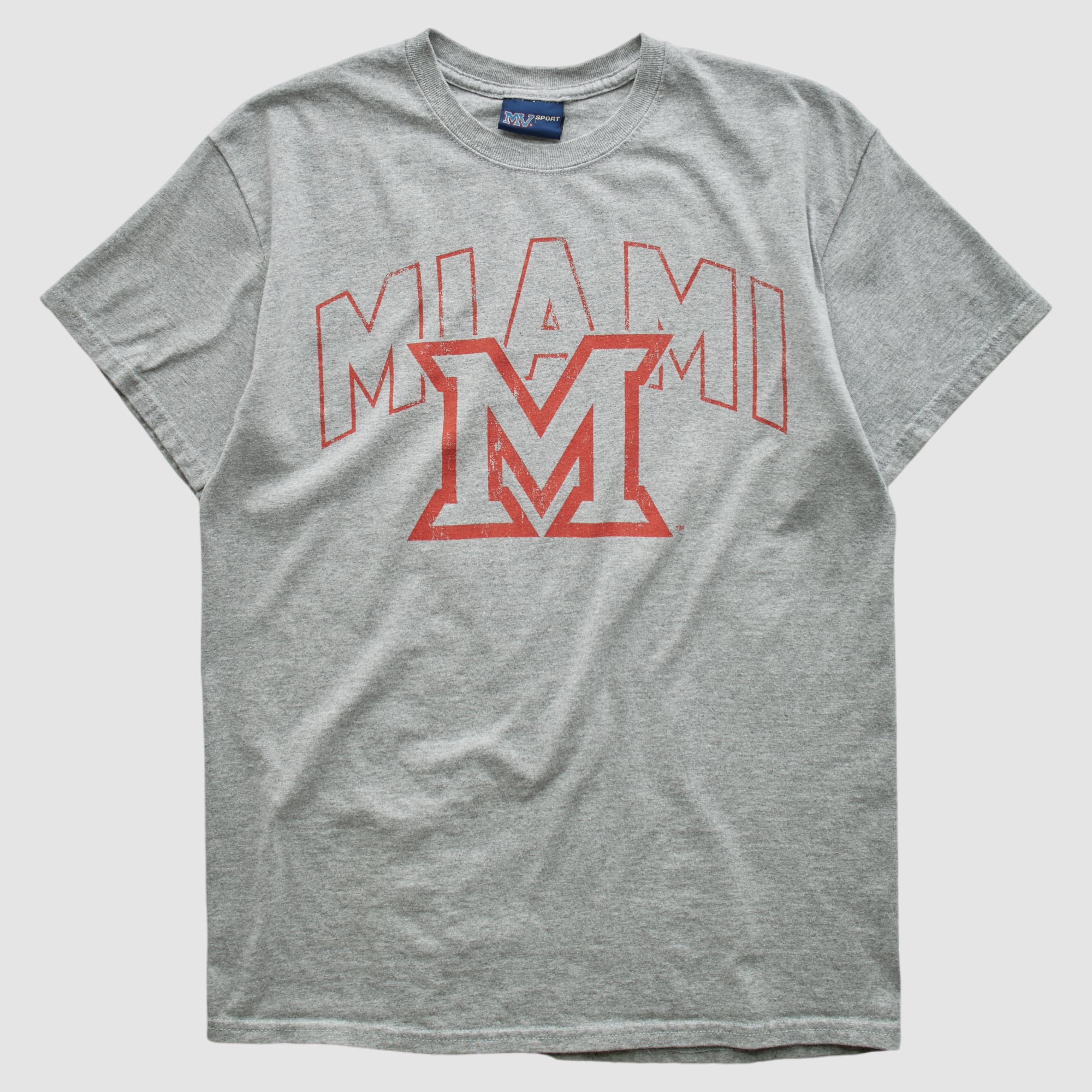 Miami University RedHawks MV Sport 2000s T-shirt - Heather Gray - S by Fanatics Real Vintage