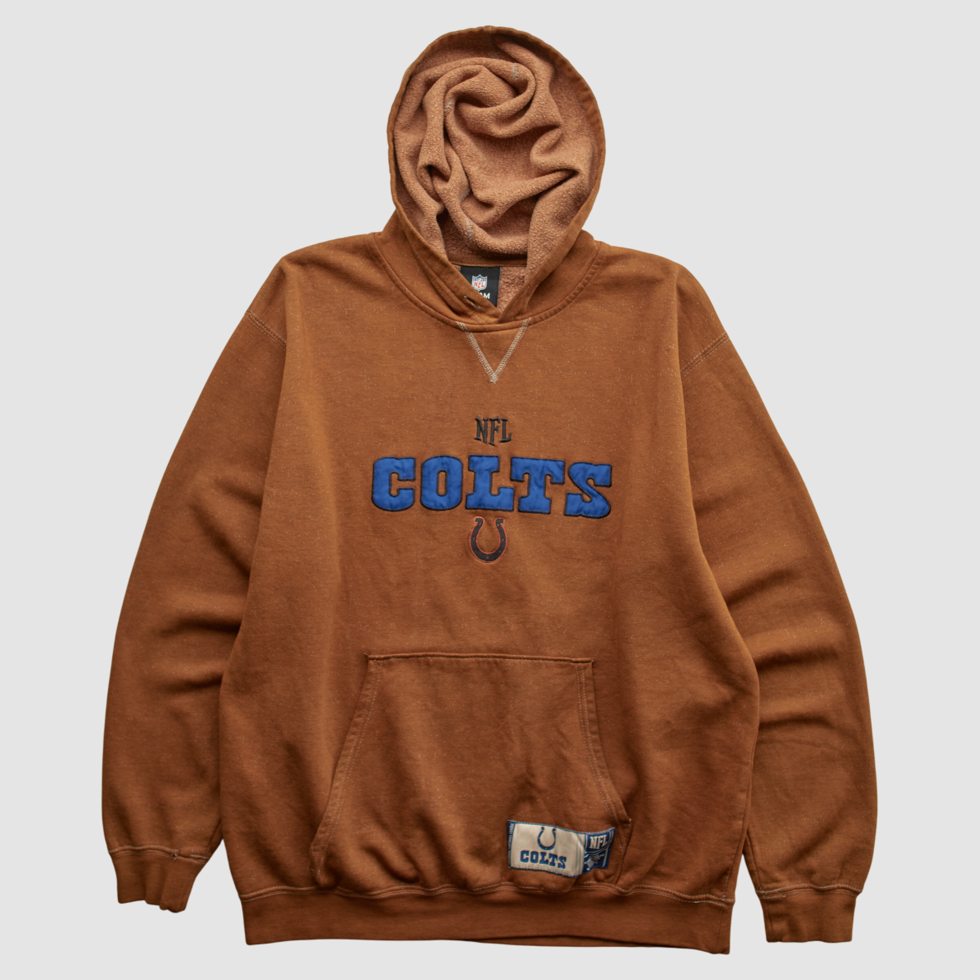 Indianapolis Colts NFL 2010s Hooded Pullover Sweatshirt – Brown – S by Fanatics Real Vintage Indianapolis Colts NFL 2010s Hooded Pullover Sweatshirt – Brown – S by Fanatics Real Vintage