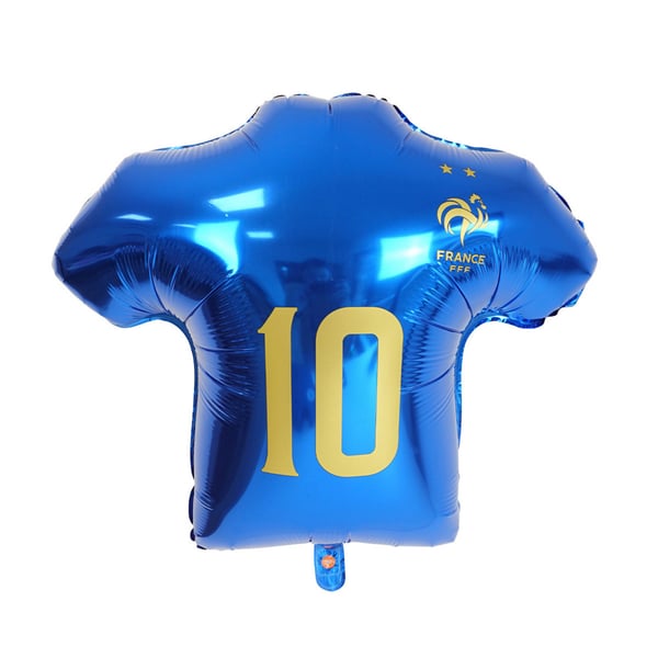Ballon en aluminium aux couleurs du maillot de l'équipe de France - 60 cm