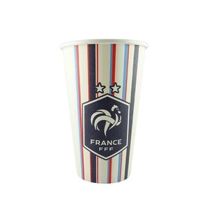 Gobelets en papier vintage France - 45 cl - Lot de 10, vue 2