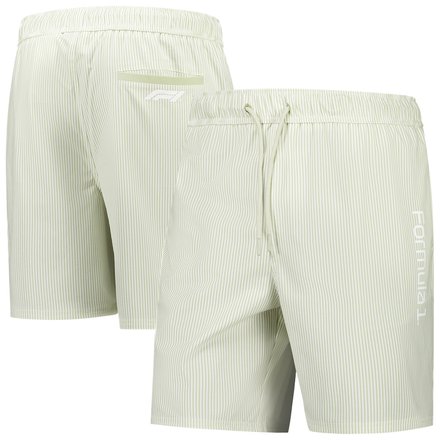 Formula 1 Pin Stripe Swim Shorts - Green