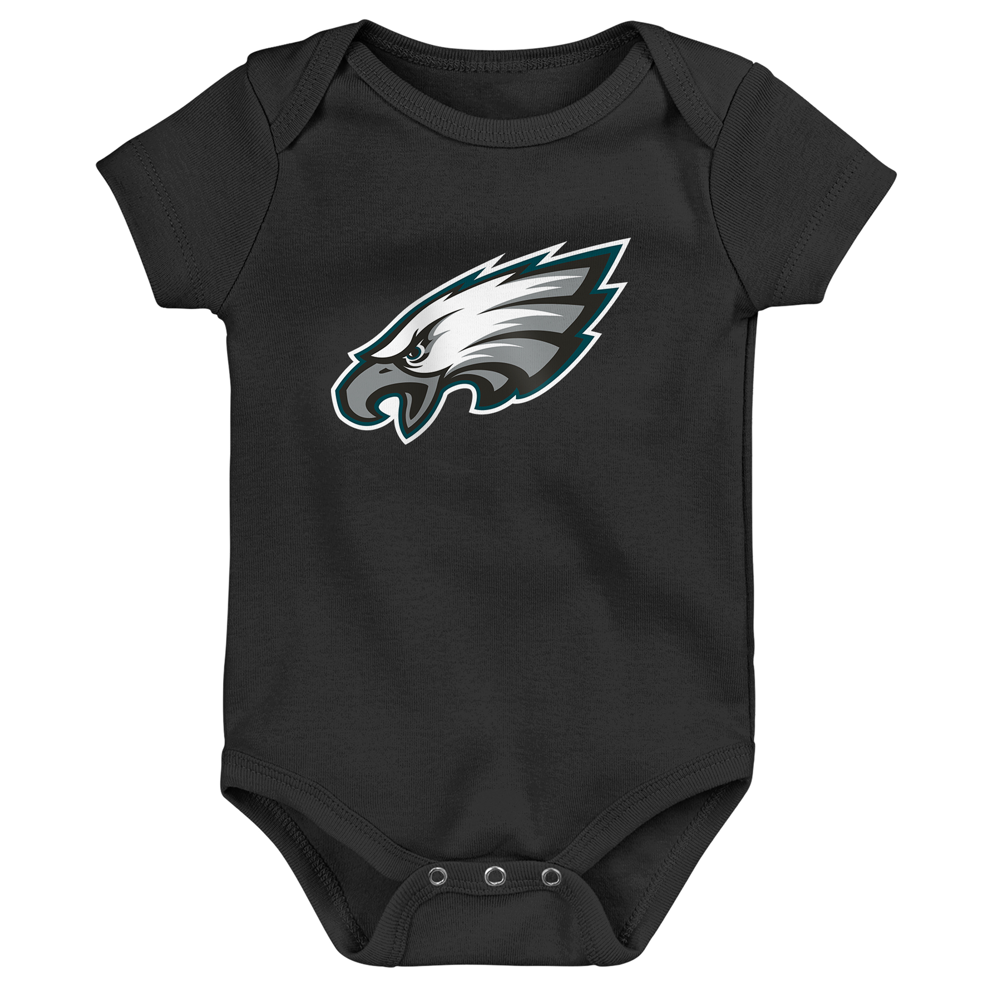 Newborn Outerstuff Black Philadelphia Eagles Primary Logo Bodysuit