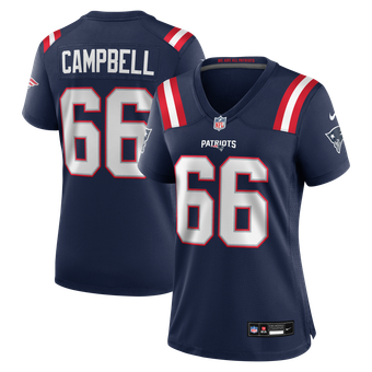 Women's Nike Will Campbell  Navy New England Patriots Team Game Jersey