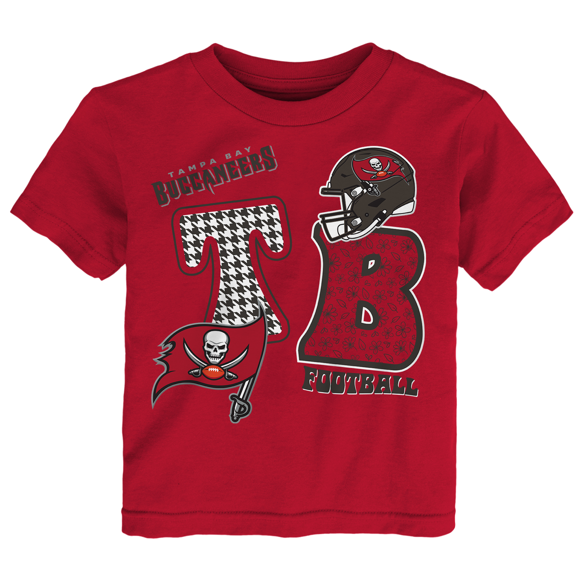 Toddler Outerstuff Red Tampa Bay Buccaneers Team Quilt Boxy T-Shirt
