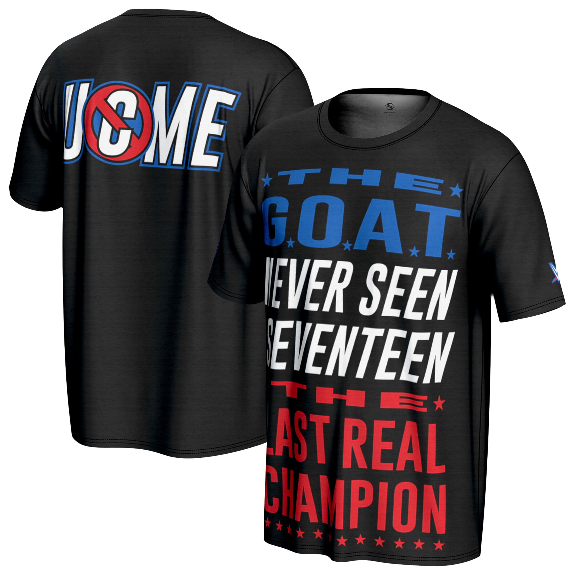 Men's ProSphere Black John Cena The G.O.A.T. T-Shirt