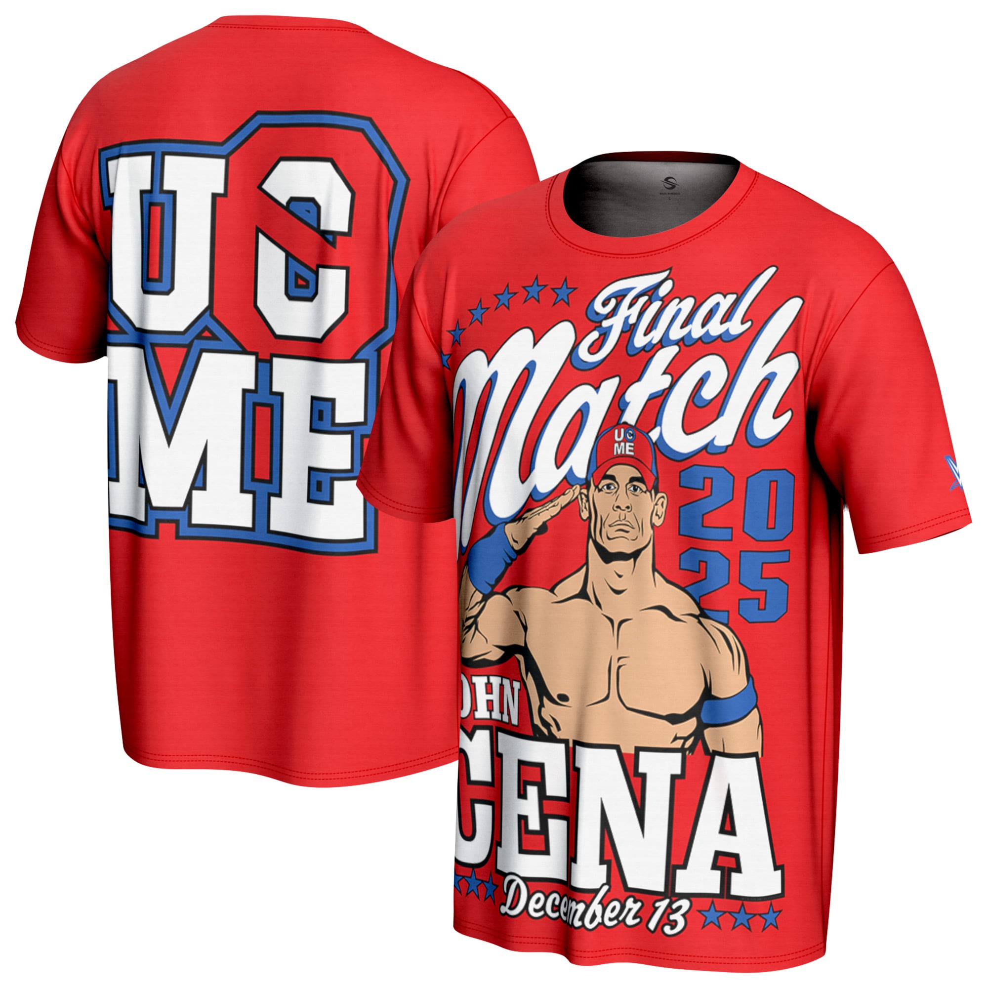 Men's ProSphere Red John Cena Final Match T-Shirt