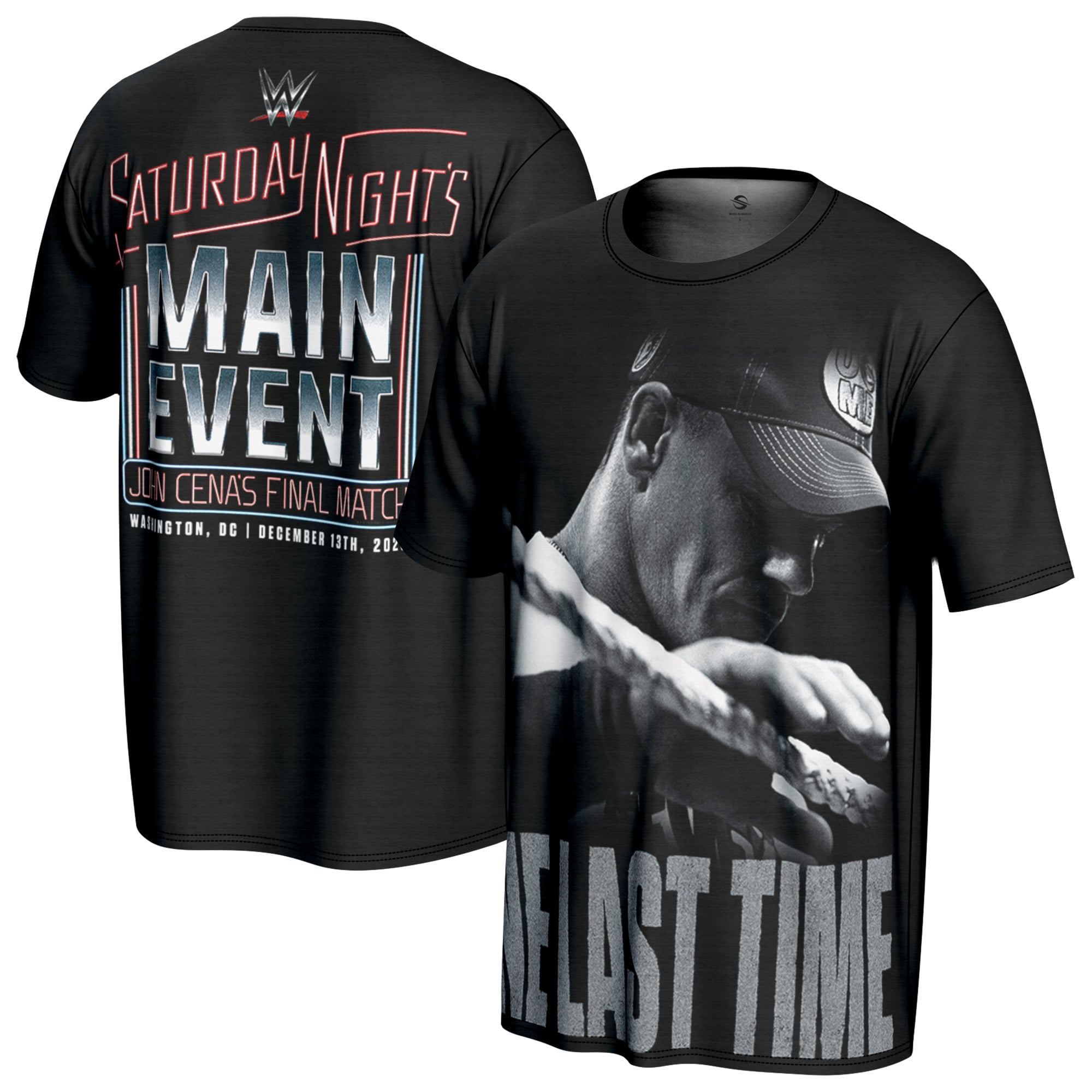 Men's ProSphere Black John Cena Final Match One Last Time T-Shirt