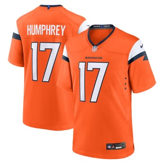 Men's Nike Lil'Jordan Humphrey  Orange Denver Broncos Team Game Jersey