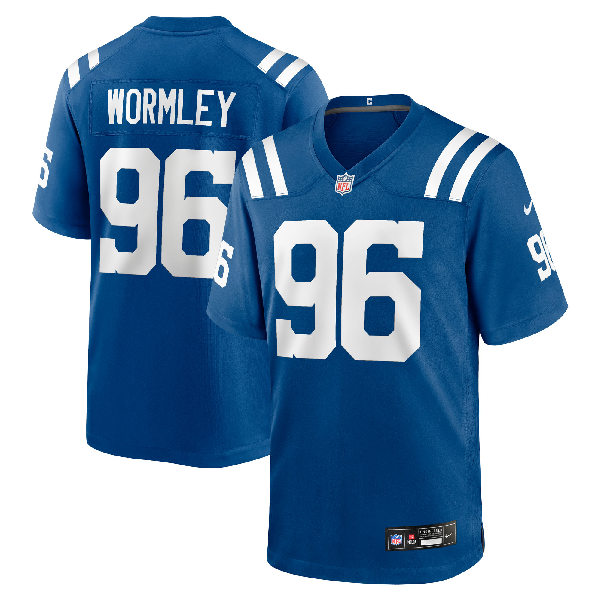 Men's Nike Chris Wormley Royal Indianapolis Colts Team Game Jersey