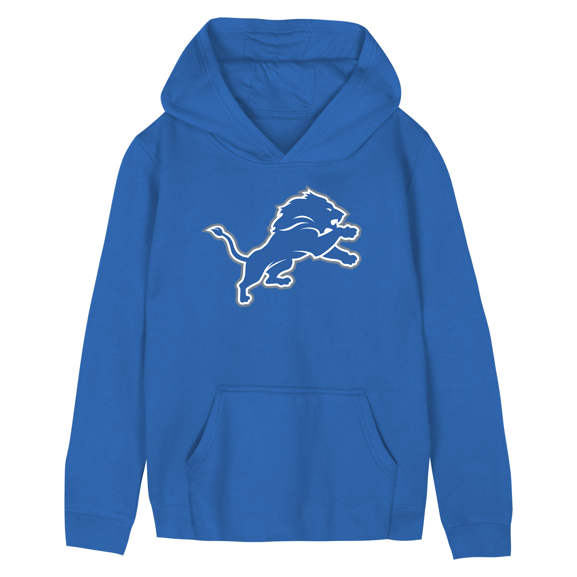 Preschool Outerstuff Blue Detroit Lions Primary Logo Fleece Hoodie