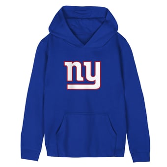 Preschool Outerstuff Royal New York Giants Primary Logo Fleece Hoodie