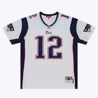 Women's Mitchell & Ness Tom Brady White New England Patriots 2000 Legacy Replica Jersey