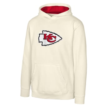Youth Outerstuff Natural Kansas City Chiefs Prime Pullover Hoodie