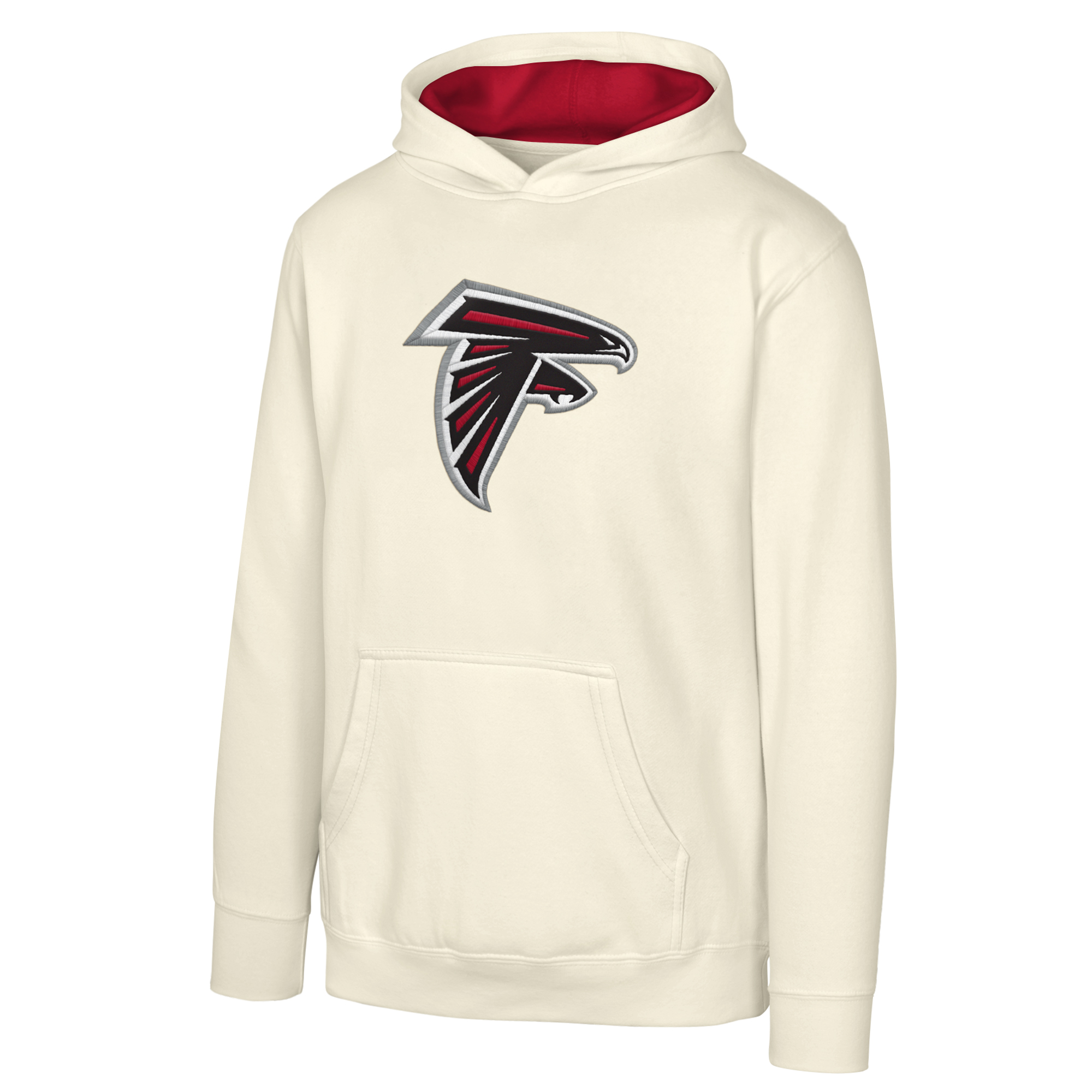 Outerstuff Big Boys' and Girls' Natural Atlanta Falcons Prime Pullover Hoodie - Natural