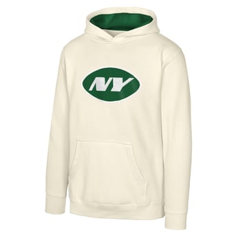 Youth Outerstuff Natural New York Jets Prime Pullover Hoodie