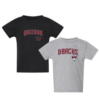 Toddler  Black/Gray Arizona Diamondbacks Logo 2-Pack T-Shirt Set