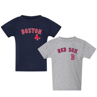 Toddler  Navy/Gray Boston Red Sox Logo 2-Pack T-Shirt Set