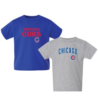 Toddler  Royal/Gray Chicago Cubs Logo 2-Pack T-Shirt Set