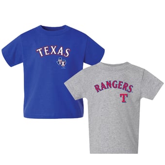 Toddler  Royal/Gray Texas Rangers Logo 2-Pack T-Shirt Set